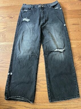 Tamed Psychotic Men’s Black Jeans.